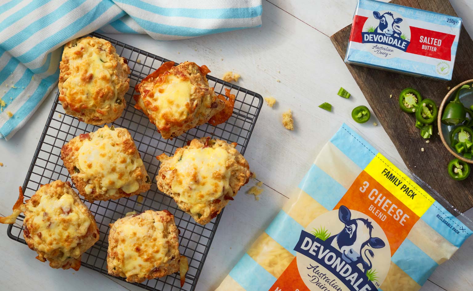 Bacon Jalapeno and Cheese Scones