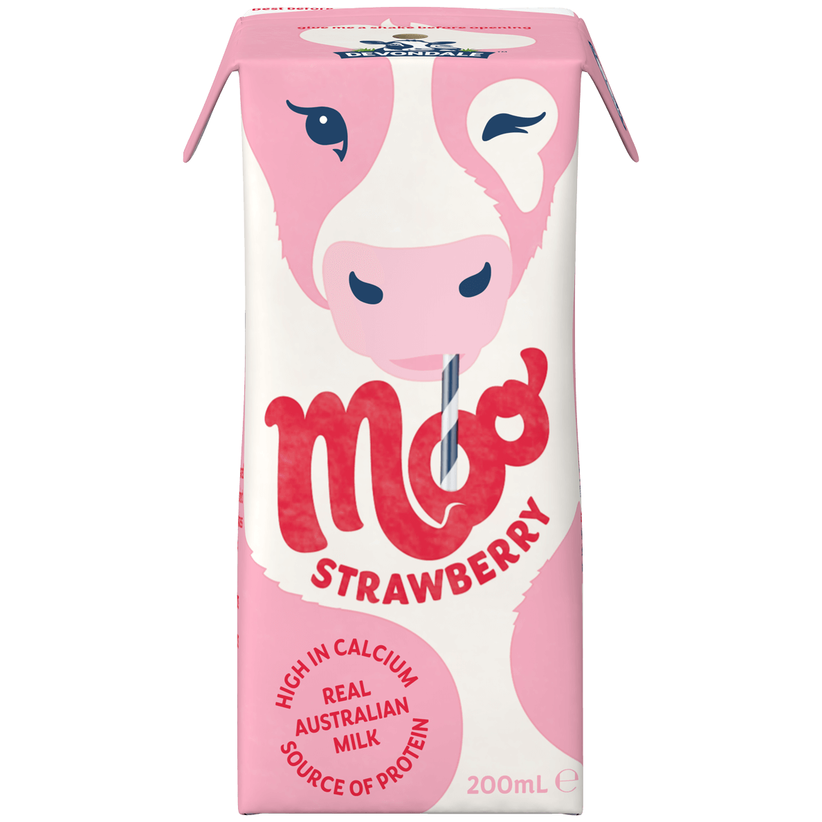 Moo Strawberry Long Life Milk